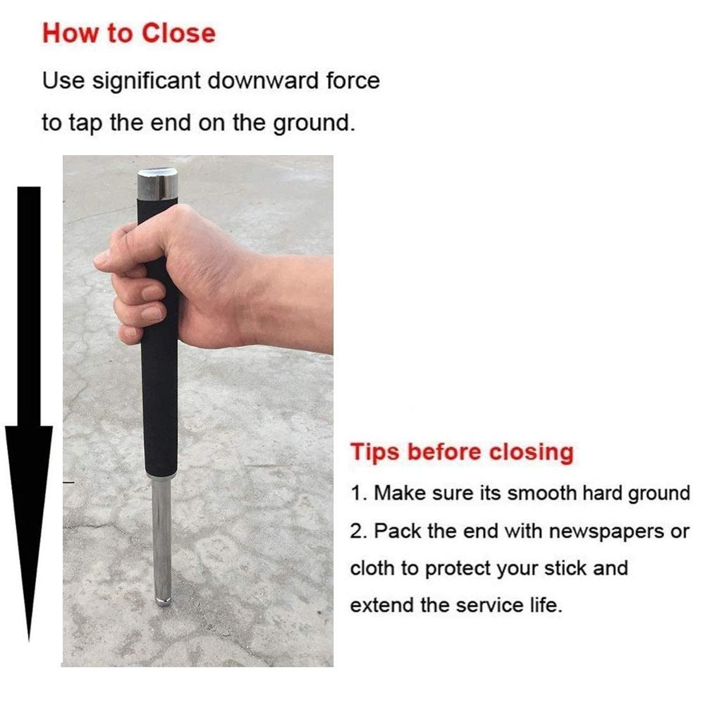 Collapsible self-defense stick Collapsible self-defense stick